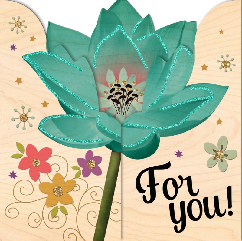 Flower 3D-Greeting cards-Cartobois