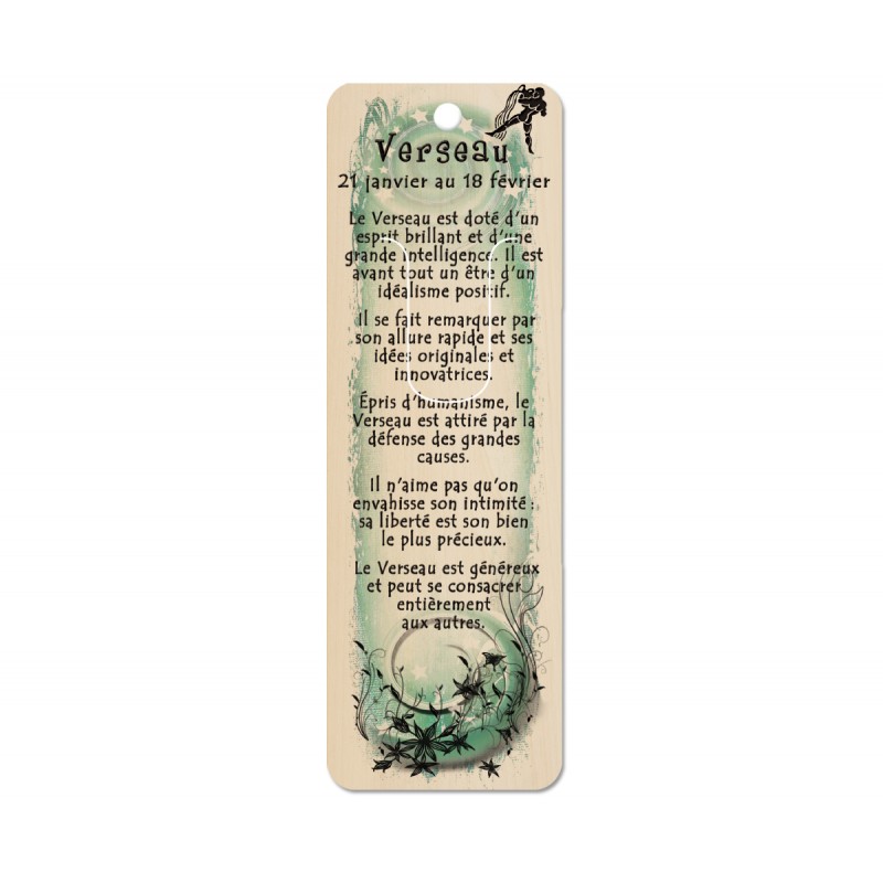 Signet Verseau-Bookmarks-Cartobois