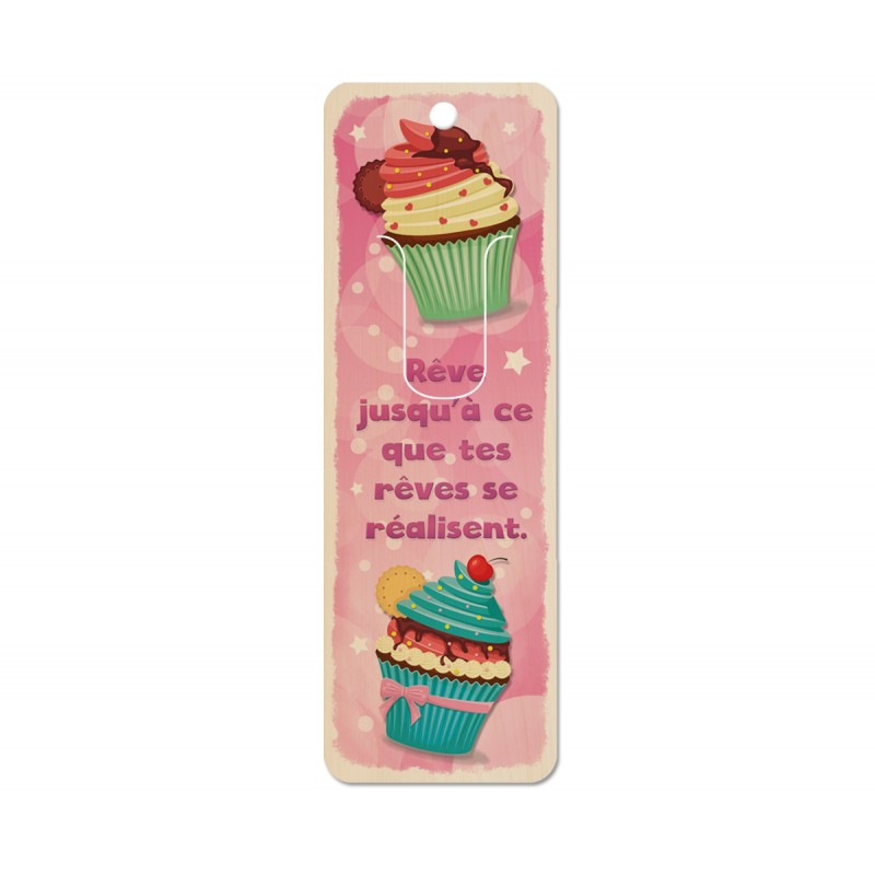 Signet Cup Cake Rose-Bookmarks-Cartobois