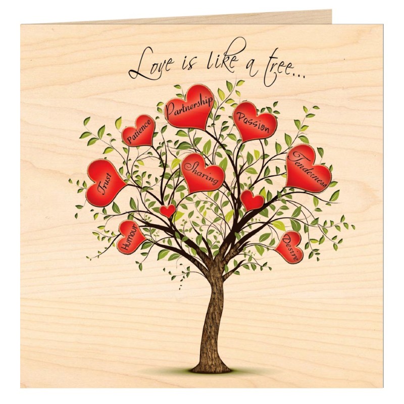 Love tree-Greeting cards-Cartobois