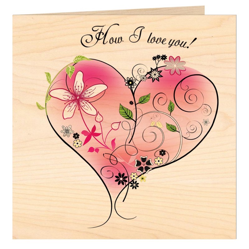 Pink heart Pink heart-Greeting cards-Cartobois